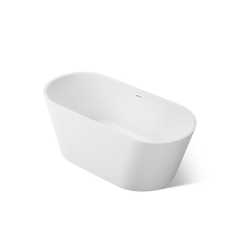 Kohler Evok 66 In. X 30 In. Freestanding Bath With Center Toe-Tap
